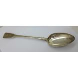 A George III silver basting spoon, London 1815, 126g