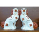 A pair of Staffordshire dogs, 29cm