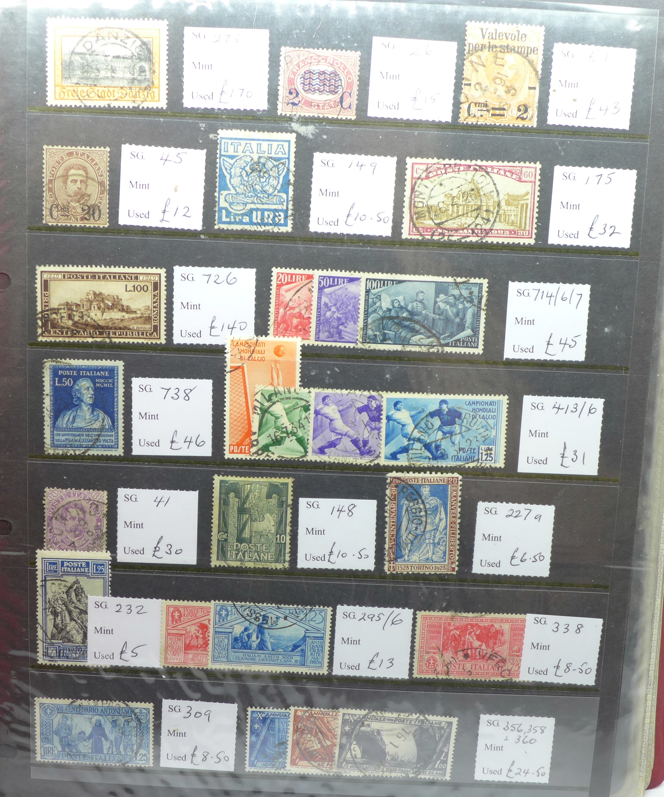 Stamps; worldwide collection of better stamps and sets on eleven Lagner sheets, all identified and