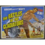 The Battles of the Gladiators, quad film poster