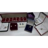 Assorted silver jewellery, boxed