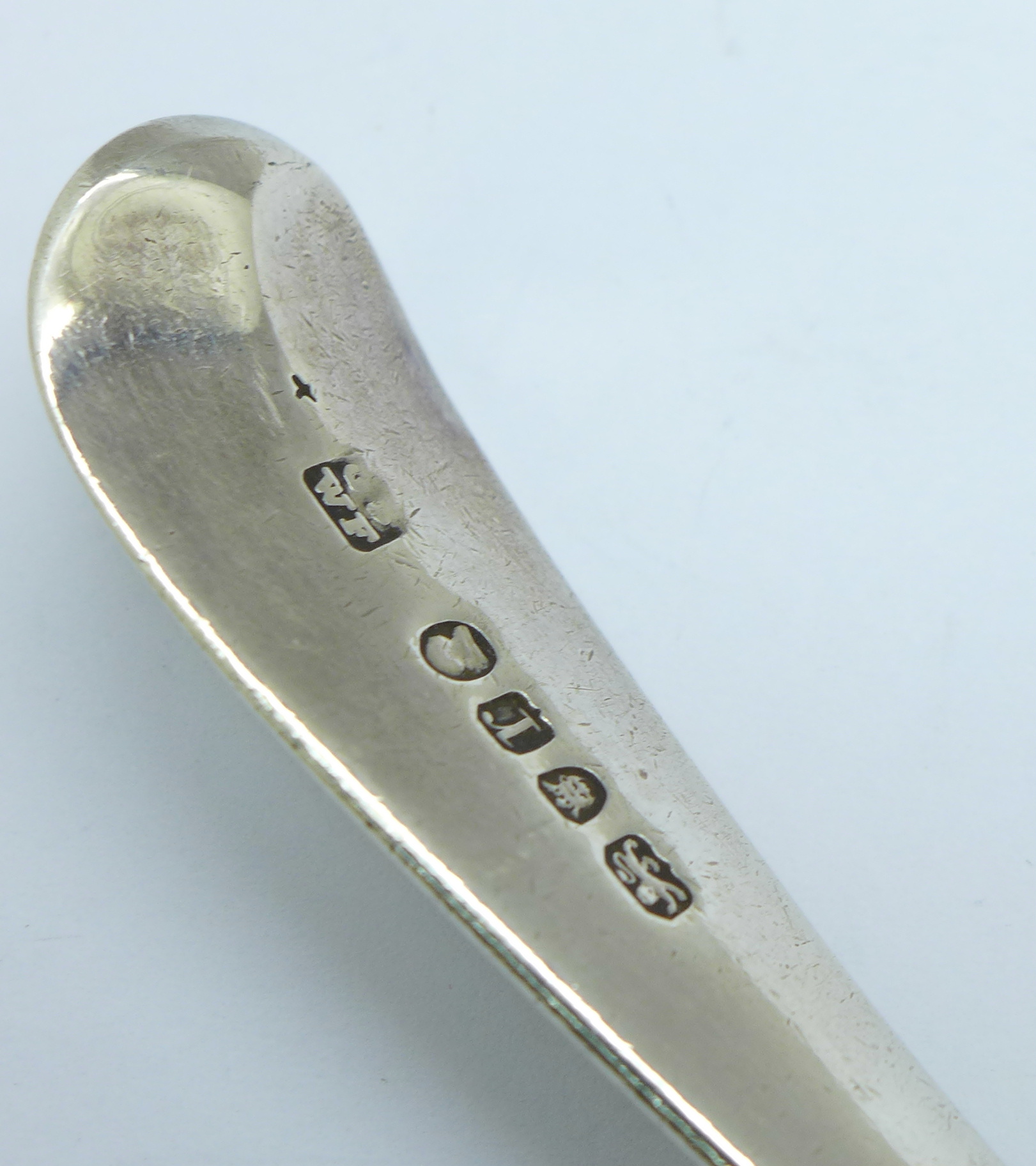 A George III silver basting spoon, London 1792, 92g - Image 3 of 4