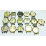 Wristwatch heads, a/f