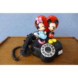 A Disney Mickey Mouse telephone