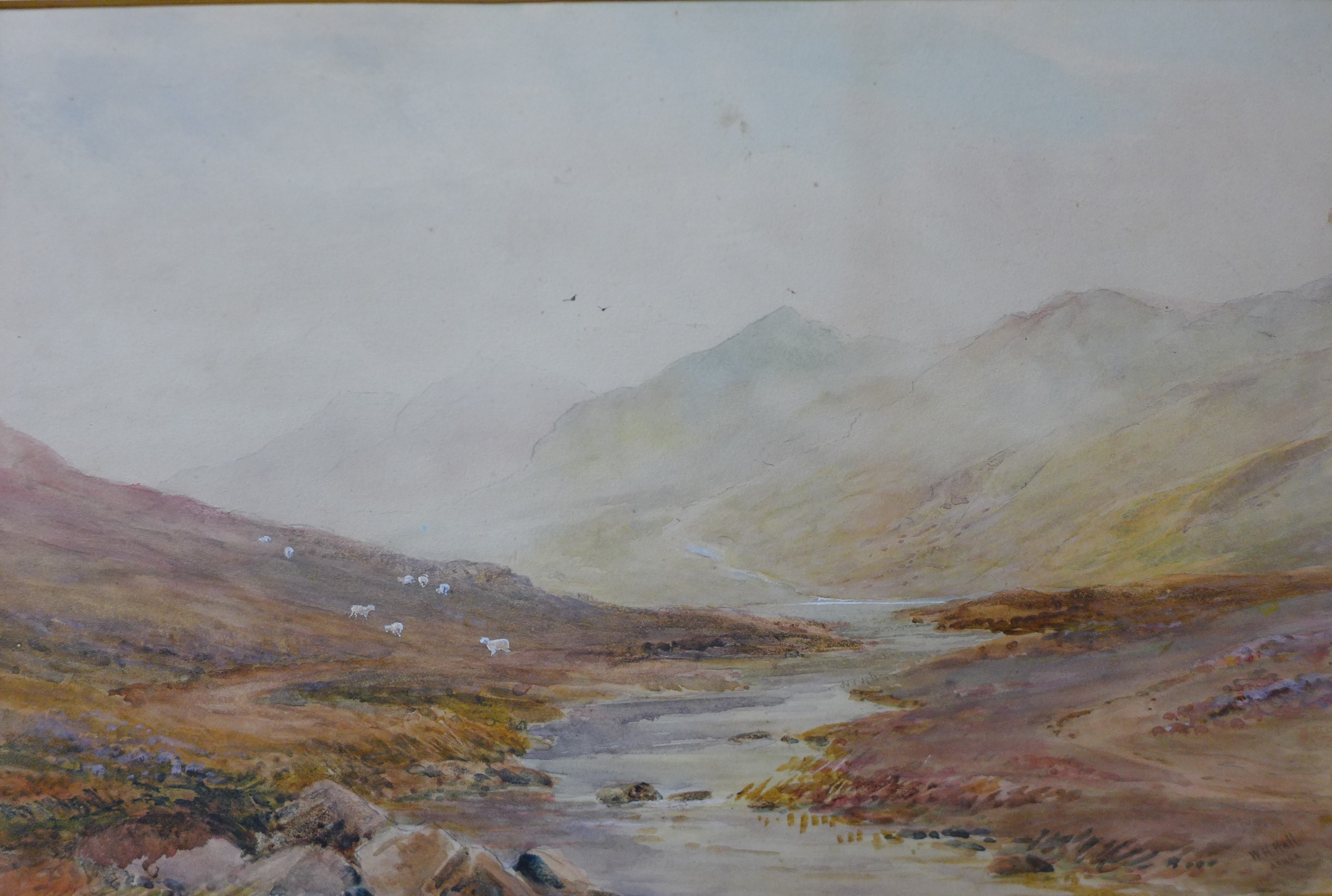 William Henry Hall (1812-1880), Mountain Mists, watercolour, 30 x 45cms, unframed