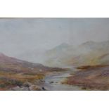 William Henry Hall (1812-1880), Mountain Mists, watercolour, 30 x 45cms, unframed