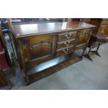 A George III style oak dresser