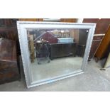 A painted frame mirror