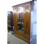 A Victorian mahogany wardrobe