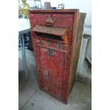 A vintage cast iron postbox