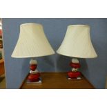 A pair of modernist table lamps