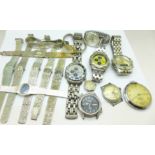 A collection of wristwatches