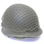 An American WWII helmet