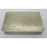 A silver box, 100g, 84mm x 52mm