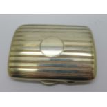 A silver cigarette case stamped Jays, Oxford St. W., 61g