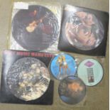 Four picture discs; Bob Marley and the Wailers, Paul Kossoff limited edition, Donna Summer and