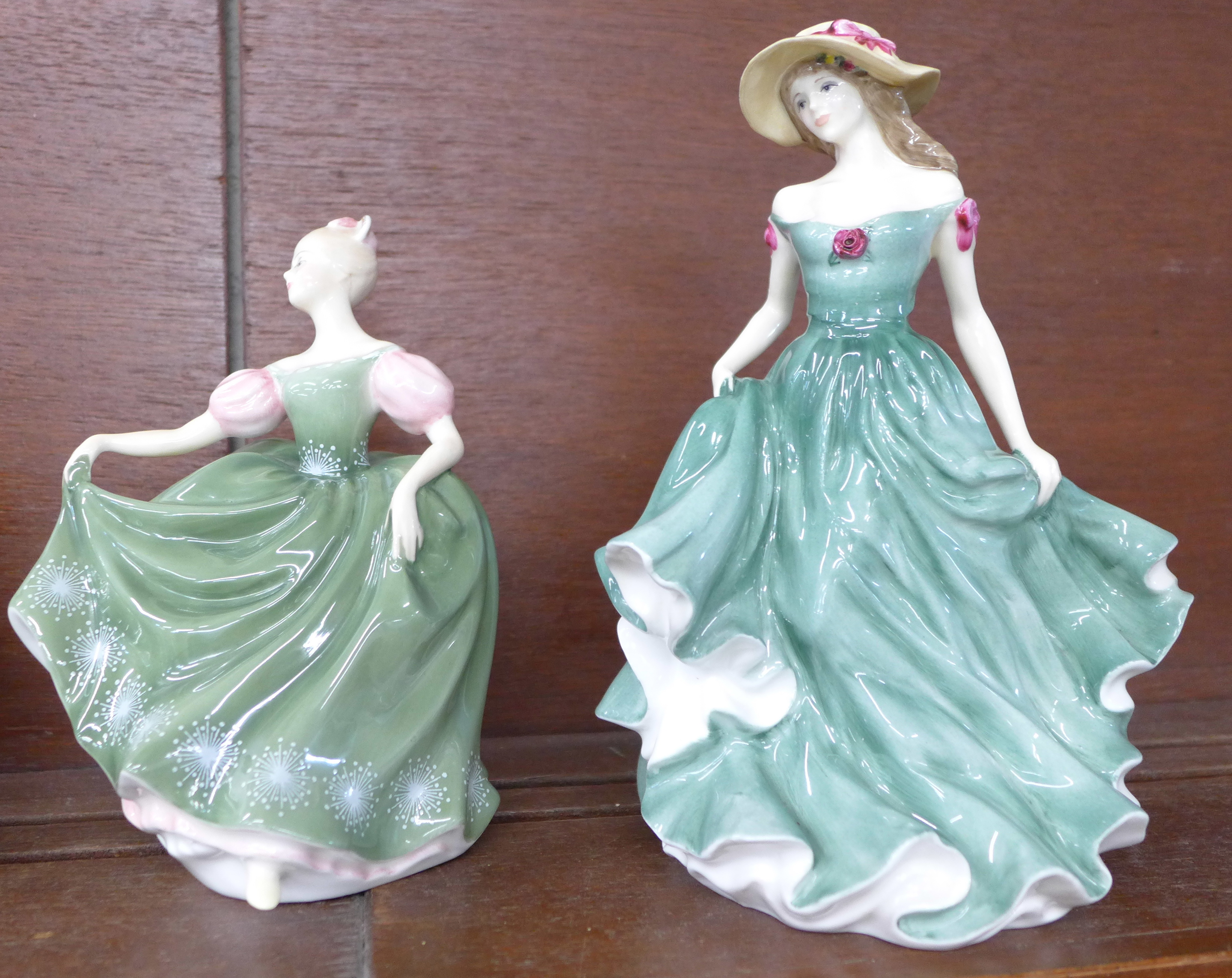 Eight Royal Doulton figures including a Gentleman from Williamsburg, Vanity, Fair Lady, Michelle and - Image 4 of 6