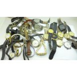 A collection of wristwatches