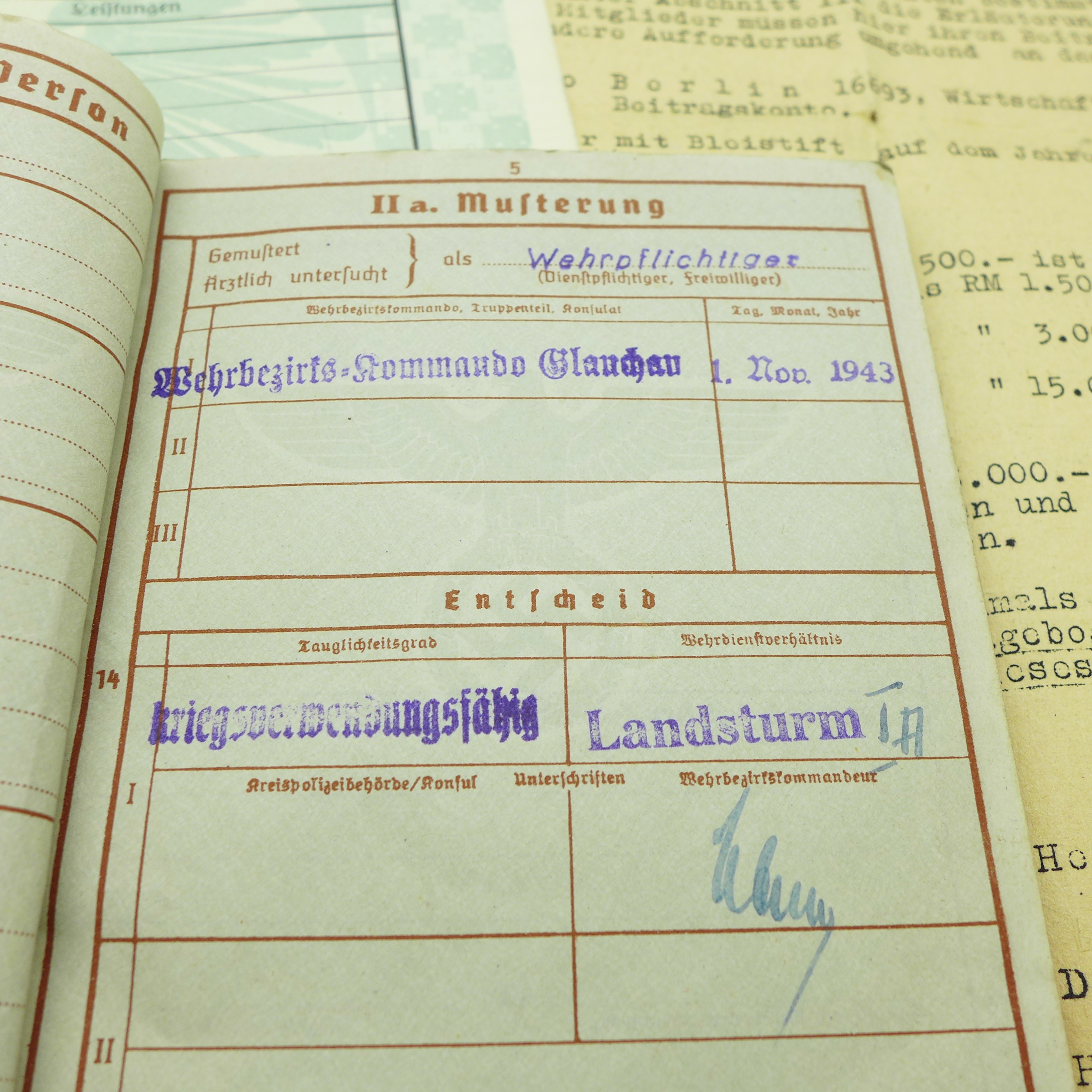 A collection of German ephemera and photographs including a Third Reich Identification passbook - Image 4 of 6