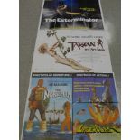 Film posters, original quad size, The Exterminator, Norseman/Laser Blast and Tarzan, (3)