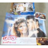 Olivia Newton John collection, Grease film stills and poster, fan club material, etc.