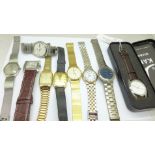 A collection of wristwatches