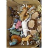 A box of glass decanters, etc. **PLEASE NOTE THIS LOT IS NOT ELIGIBLE FOR POSTING AND PACKING**