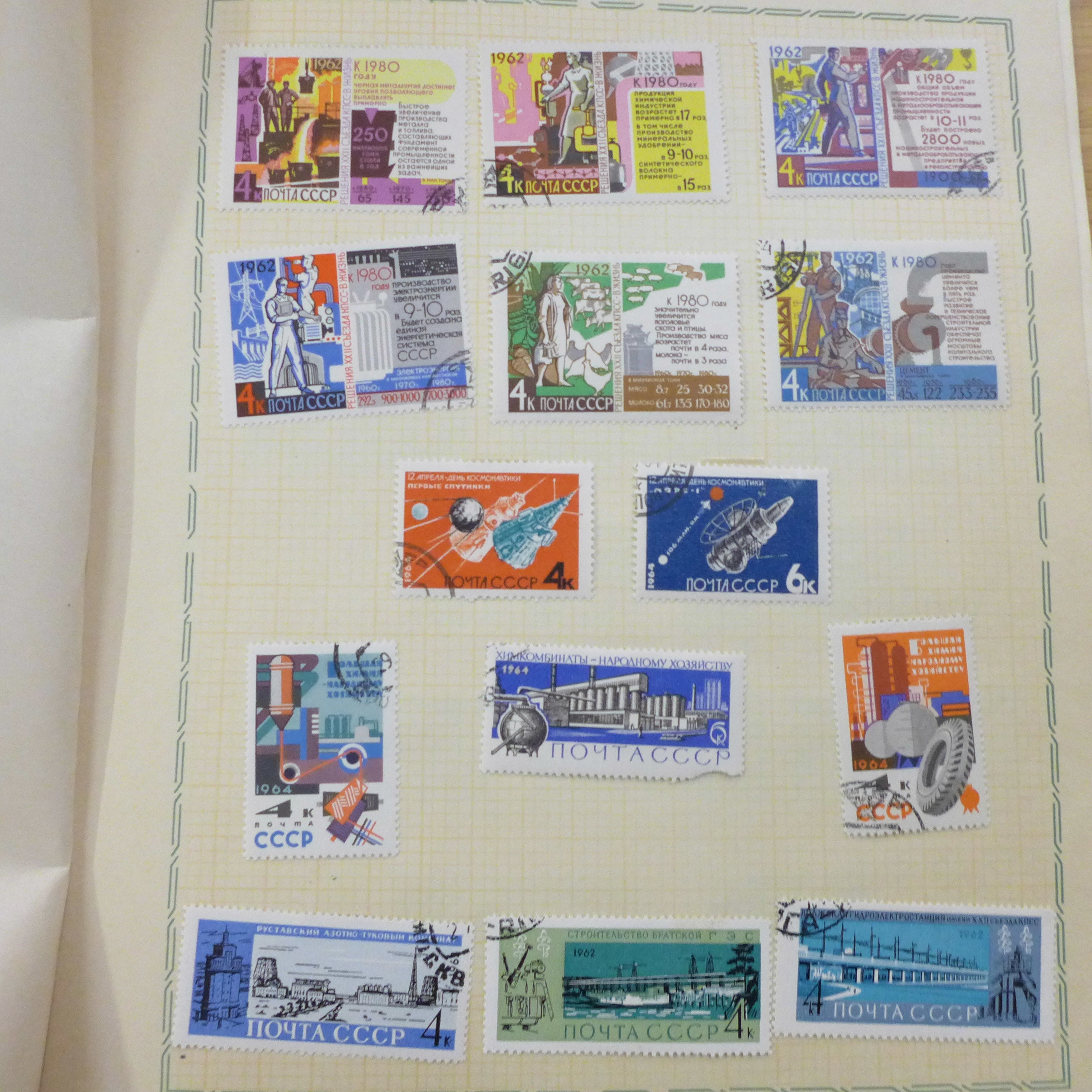 Three booklets of Russian stamps and a stamp collecting book - Image 3 of 4