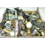 Lady's and gentleman's wristwatches; Sekonda, Timex, Avia, etc., some a/f