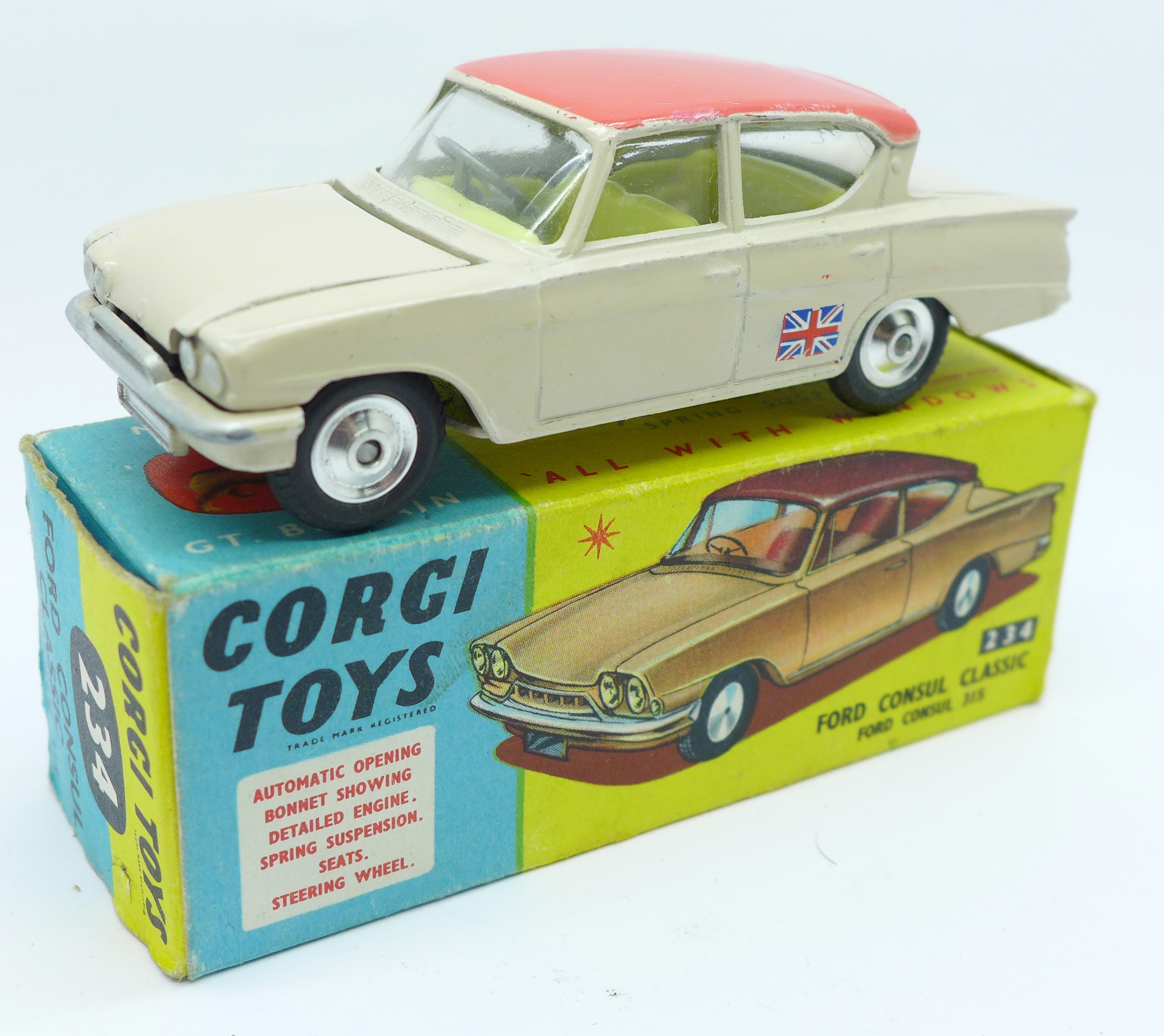 A Corgi Toys Ford Consul Classic, 234, boxed