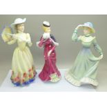 Three Francesca Art China figures