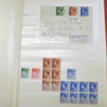 Stamps; GB mint stamps, King Edward VIII and King George VI to £1 silver wedding together with first