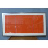 A Barnett Newman, Vir Heroicus Sublinis, print, framed