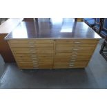 A pitch pine plan chest