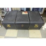 A steamer trunk