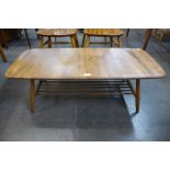 An Ercol Blonde coffee table