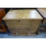 A pine mule chest