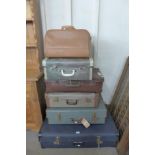 Six vintage cases