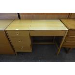 A light oak desk