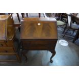 A mahogany bureau de dame