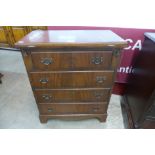 A mahogany bachelors chest of drawers