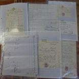 Postal history including 19th Century, stamped receipts, some Edinburgh related, and a collection of