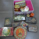 Vintage and later tins