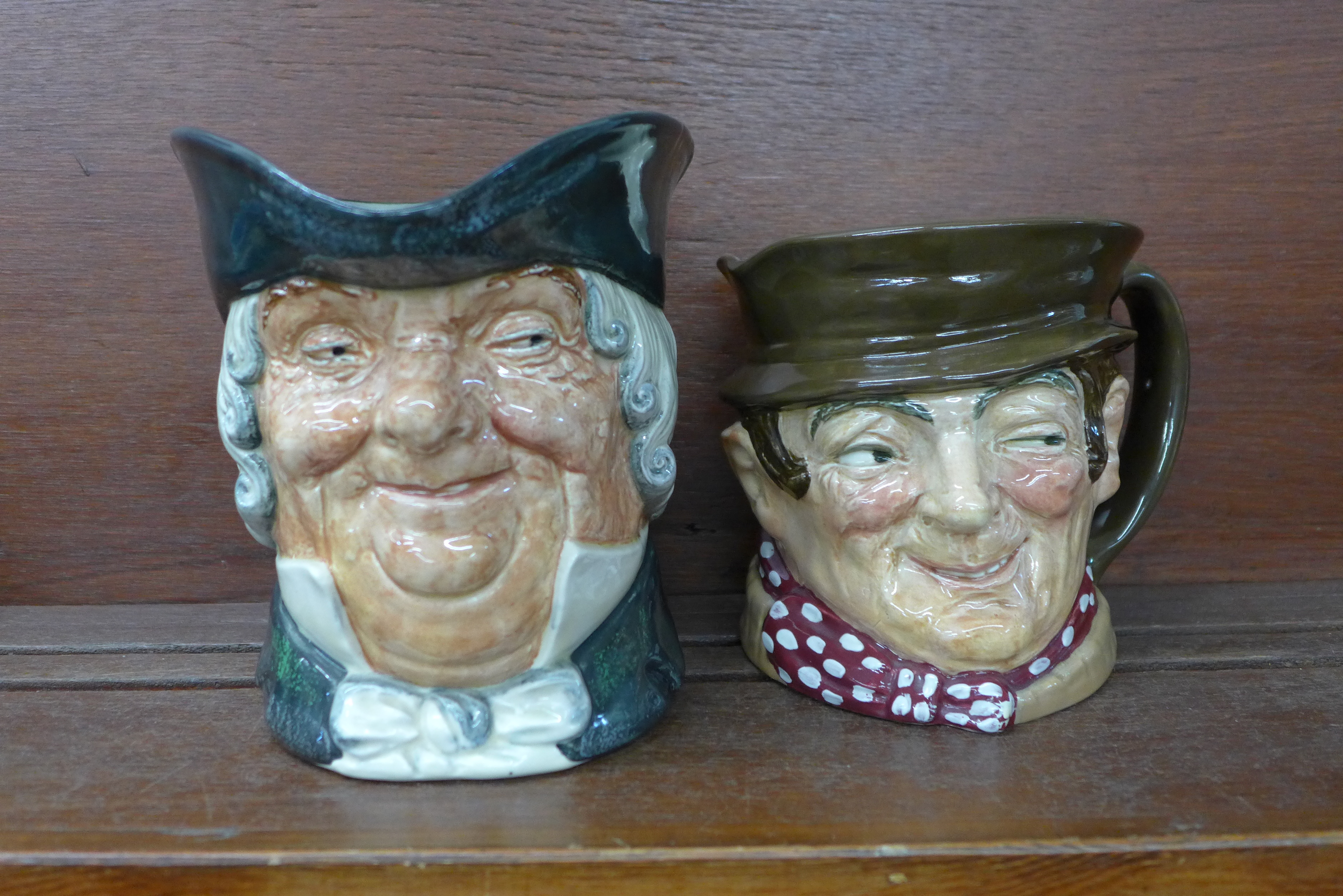 Two Royal Doulton character jugs, Sam Weller and Parson Brown