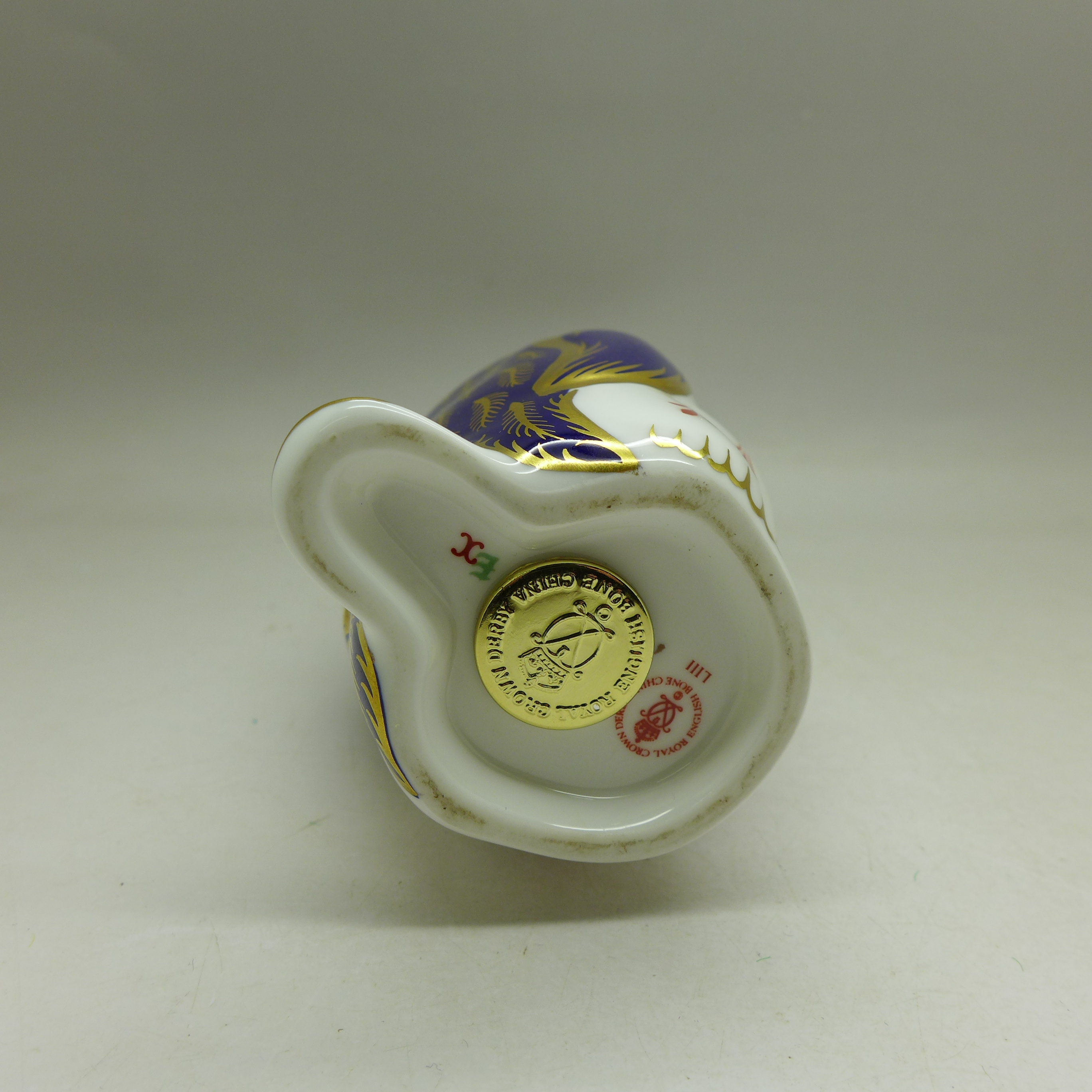 A Royal Crown Derby Penguin paperweight, gold stopper, 13.5cm - Image 6 of 6