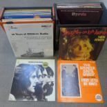 LP records including Jimi Hendrix, Van Morrison, The Guess Who