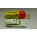 A Dinky Toys, 263, Superior Criterion Ambulance with stretcher, boxed