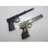 A vintage cap gun and a Gat gun by Harrington, a/f