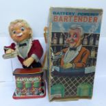 A battery powered Bartender, boxed, (lacking glass)