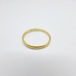 A 22ct gold ring, 1.7g, P